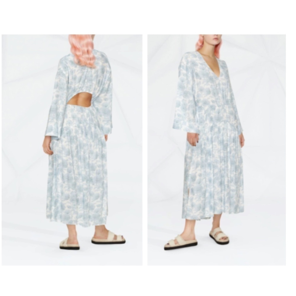 Vince Blue Floral Dress